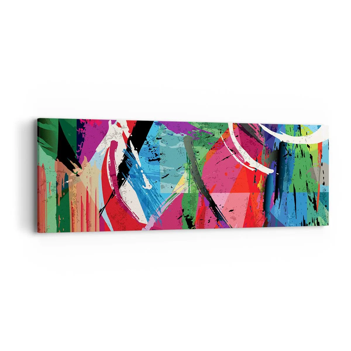 Bild auf Leinwand - Leinwandbild - Schnell, spritzig und springt - 90x30 cm