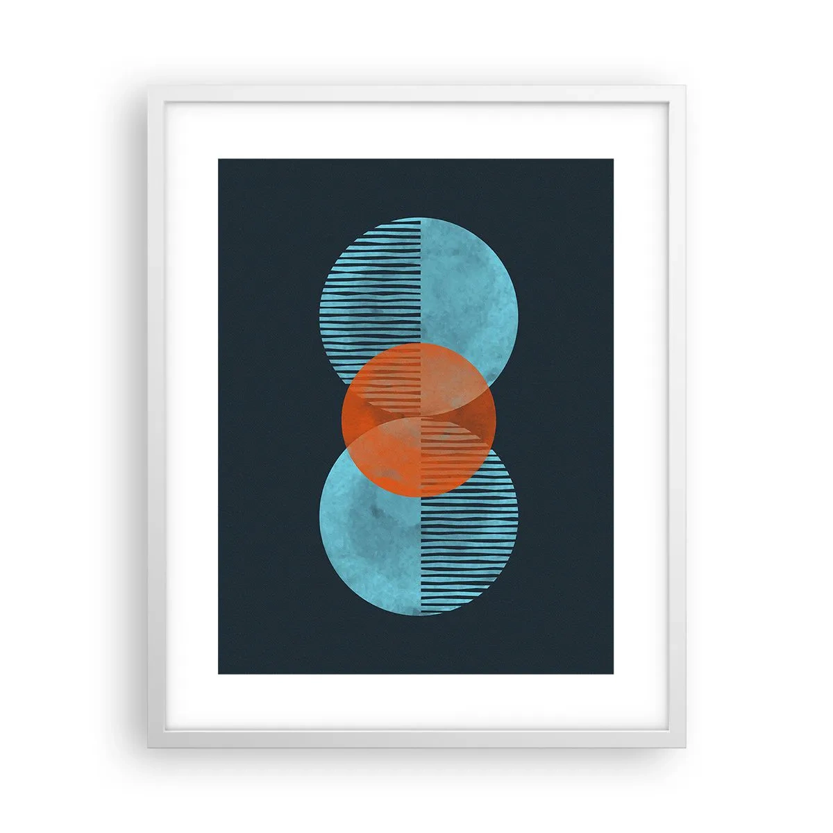 Poster in einem weißen Rahmen - Symmetrische Komposition - 40x50 cm