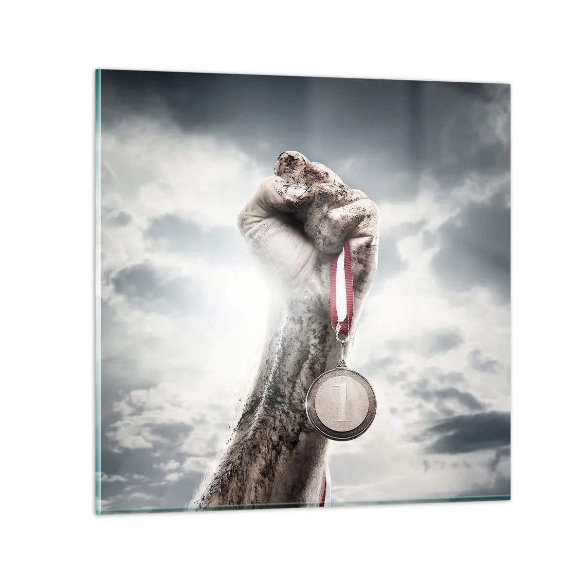 Glasbild - Bild auf glas - Per aspera ad astra - 70x70 cm