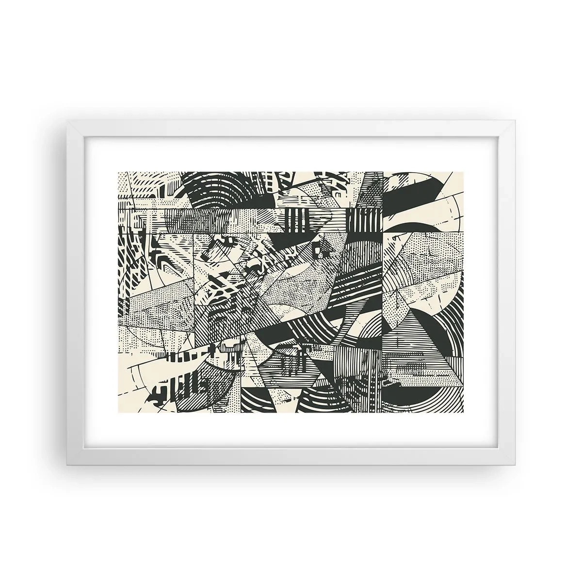 Poster in einem weißen Rahmen - Die Dynamik der Gegenwart - 40x30 cm