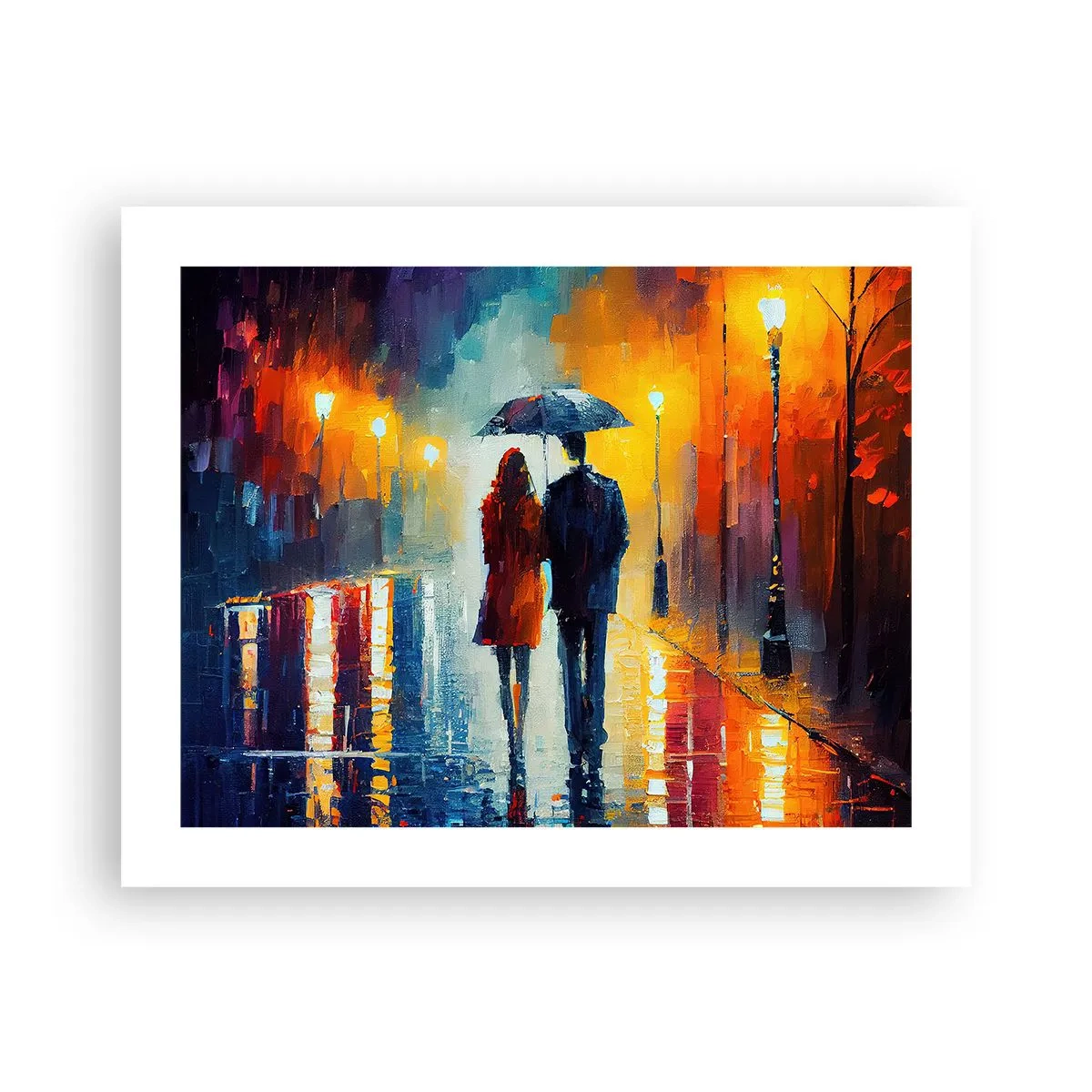 Poster - Gemeinsam – eine bunte Nacht - 50x40 cm