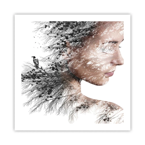 Poster - Der Geist des Waldes - 60x60 cm