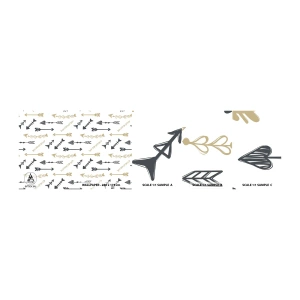 Fototapeten Muster Selbstklebend Deluxe Sticker - Der Traum des Bogenschützen - Abstraktion, Pfeil, Boho - 100x30 cm