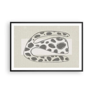 Poster in einem schwarzem Rahmen - Seltsame Kreatur - 91x61 cm