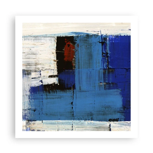 Poster - Geheimnis ist blau - 60x60 cm