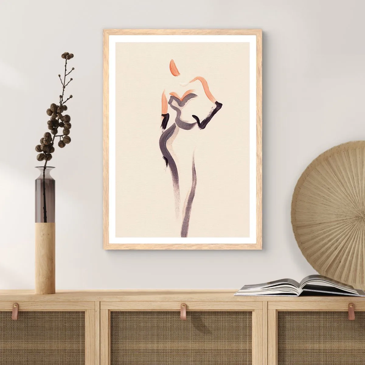 Poster in einem Rahmen aus heller Eiche - Aus den goldenen Jahren Hollywoods - 61x91 cm