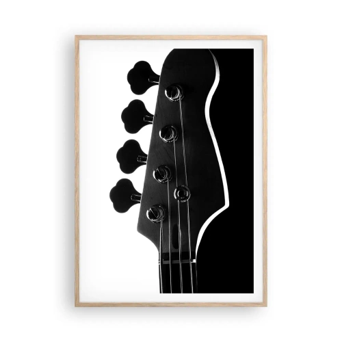 Poster in einem Rahmen aus heller Eiche - Rockige Stille - 70x100 cm