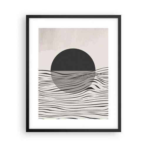 Poster in einem schwarzem Rahmen - Halbe Komposition - 40x50 cm