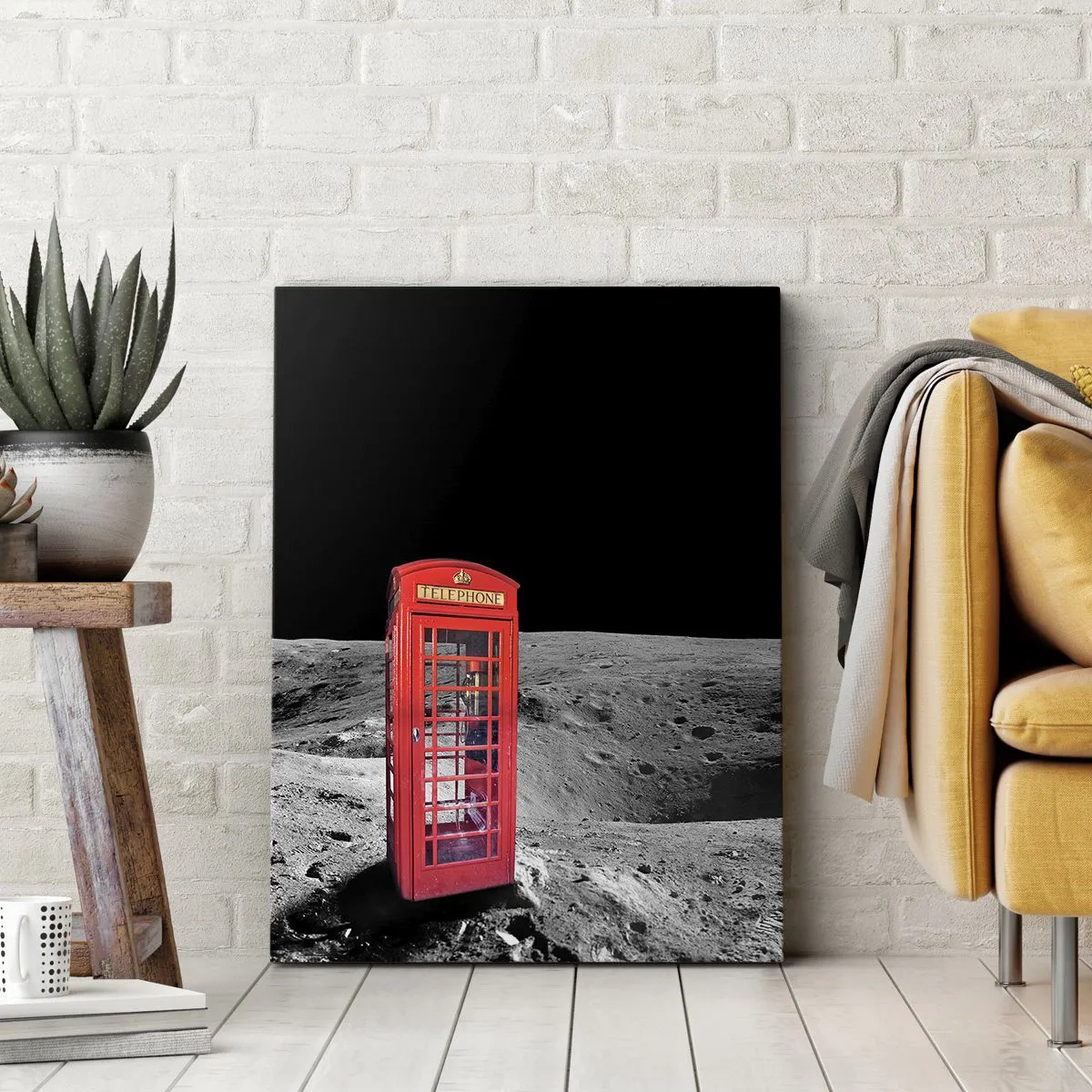Bild auf Leinwand - Leinwandbild - Ein kosmischer Witz - 65x120 cm