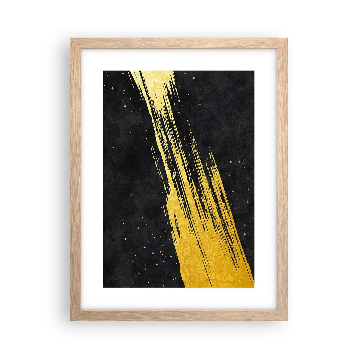 Poster in einem Rahmen aus heller Eiche - Sprung in den Hyperraum - 30x40 cm