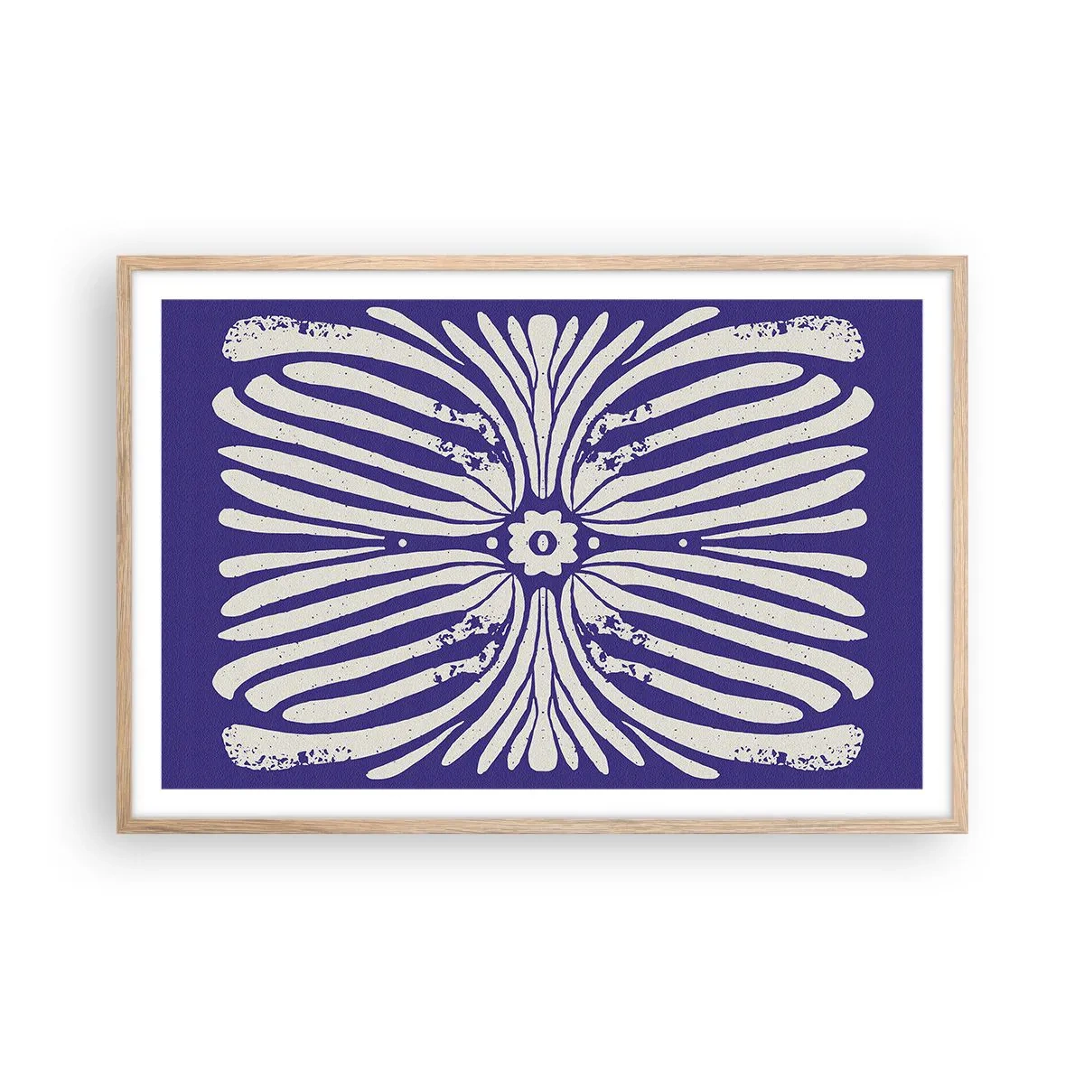 Poster in einem Rahmen aus heller Eiche - Ethnische Inspirationen - 91x61 cm