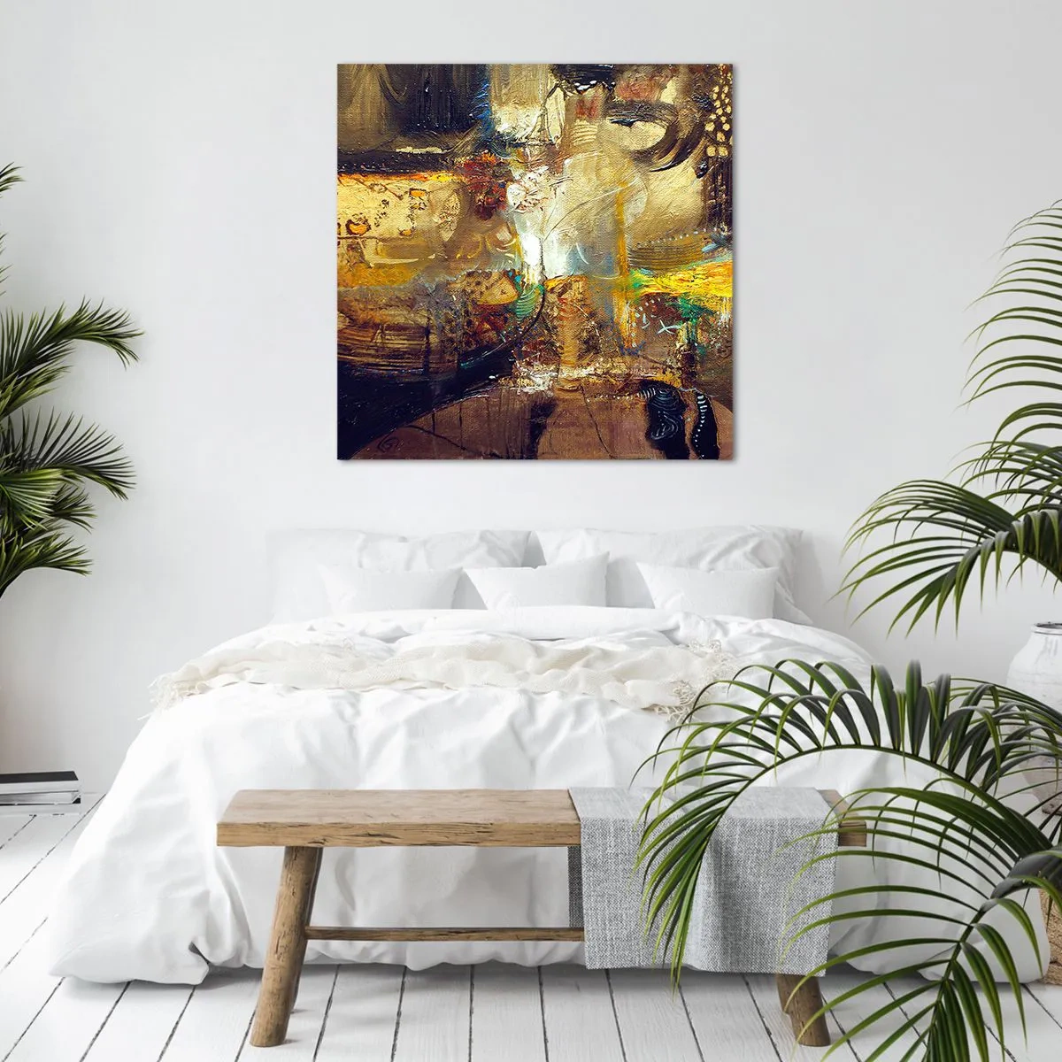 Bild auf Leinwand - Leinwandbild - Kalt, wärmer, heiß - 60x60 cm