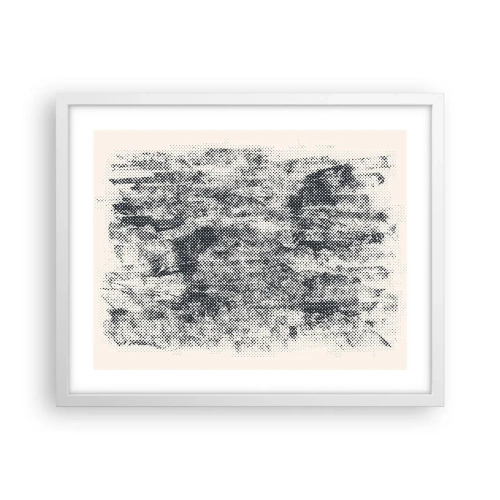 Poster in einem weißen Rahmen - Nebelige Komposition - 50x40 cm