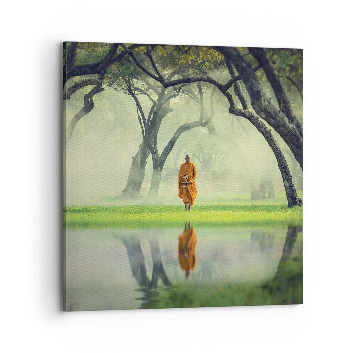 Bild auf Leinwand - Leinwandbild - Auf dem Weg zur Erleuchtung - 70x70 cm