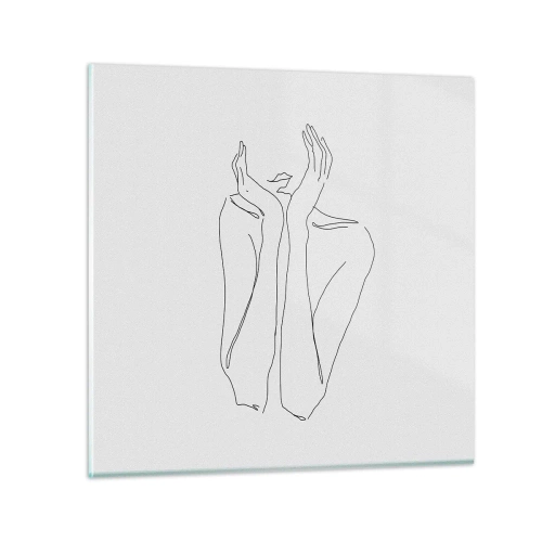 Glasbild - Bild auf glas - Wovon Mädchen träumen - 30x30 cm