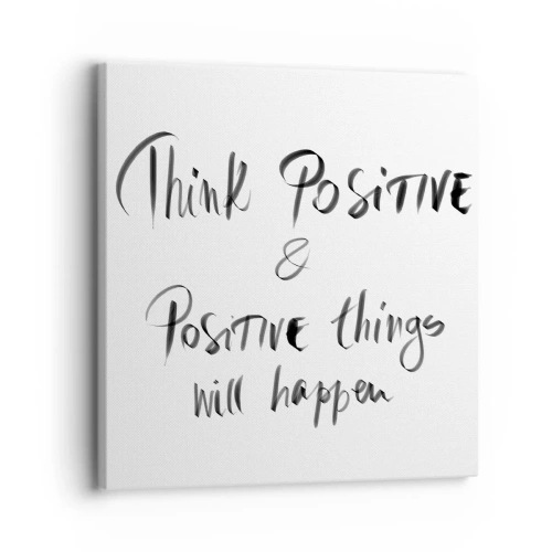 Bild auf Leinwand - Leinwandbild - Wie soll man leben? - 30x30 cm