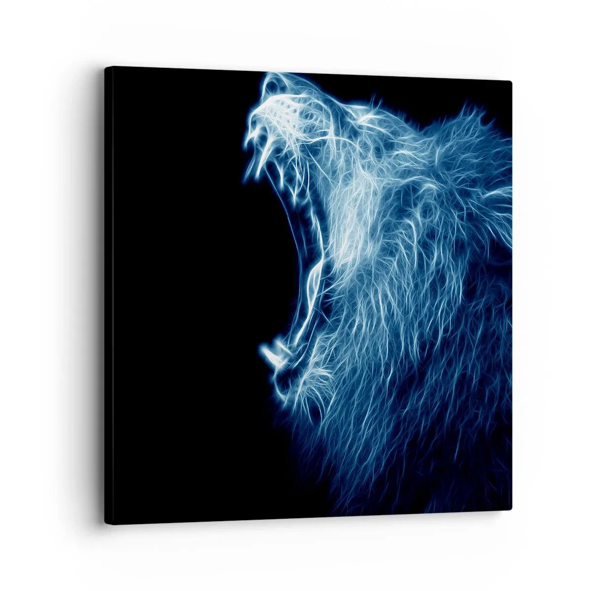 Bild auf Leinwand - Leinwandbild - Der feurige Zorn des Königs - 30x30 cm