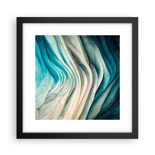 Poster in einem schwarzem Rahmen - Blaue Unersättlichkeit - 30x30 cm