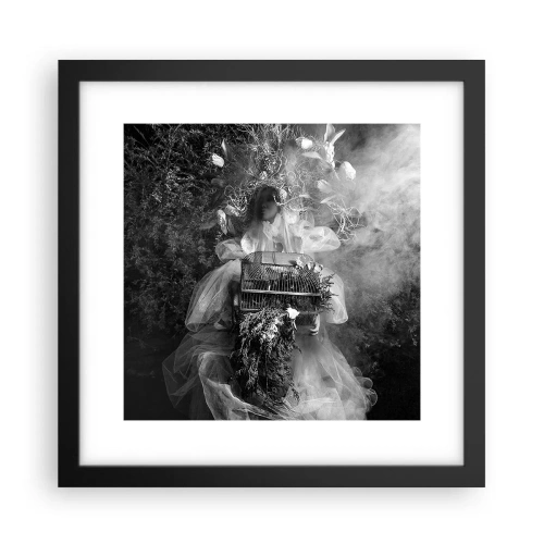 Poster in einem schwarzem Rahmen - Mutter selbst - Natur - 30x30 cm