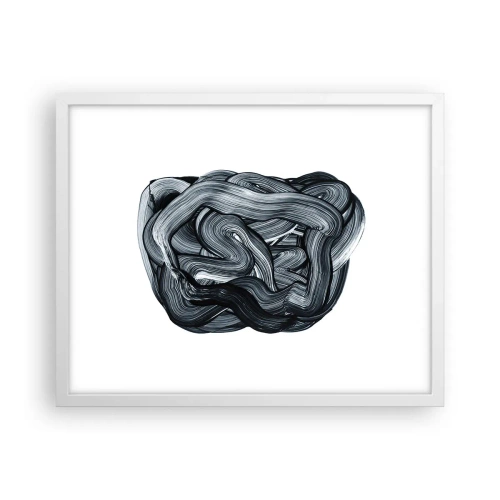 Poster in einem weißen Rahmen - Es ist nicht so einfach - 50x40 cm