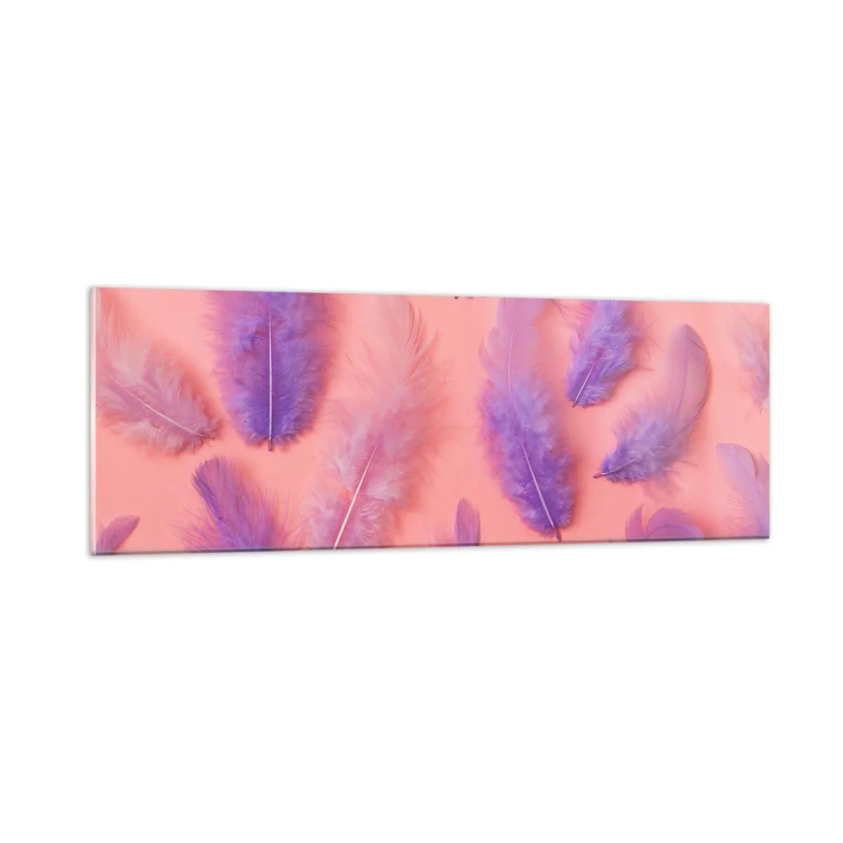 Glasbild - Bild auf glas - Lila Vogel der Begierde - 90x30 cm