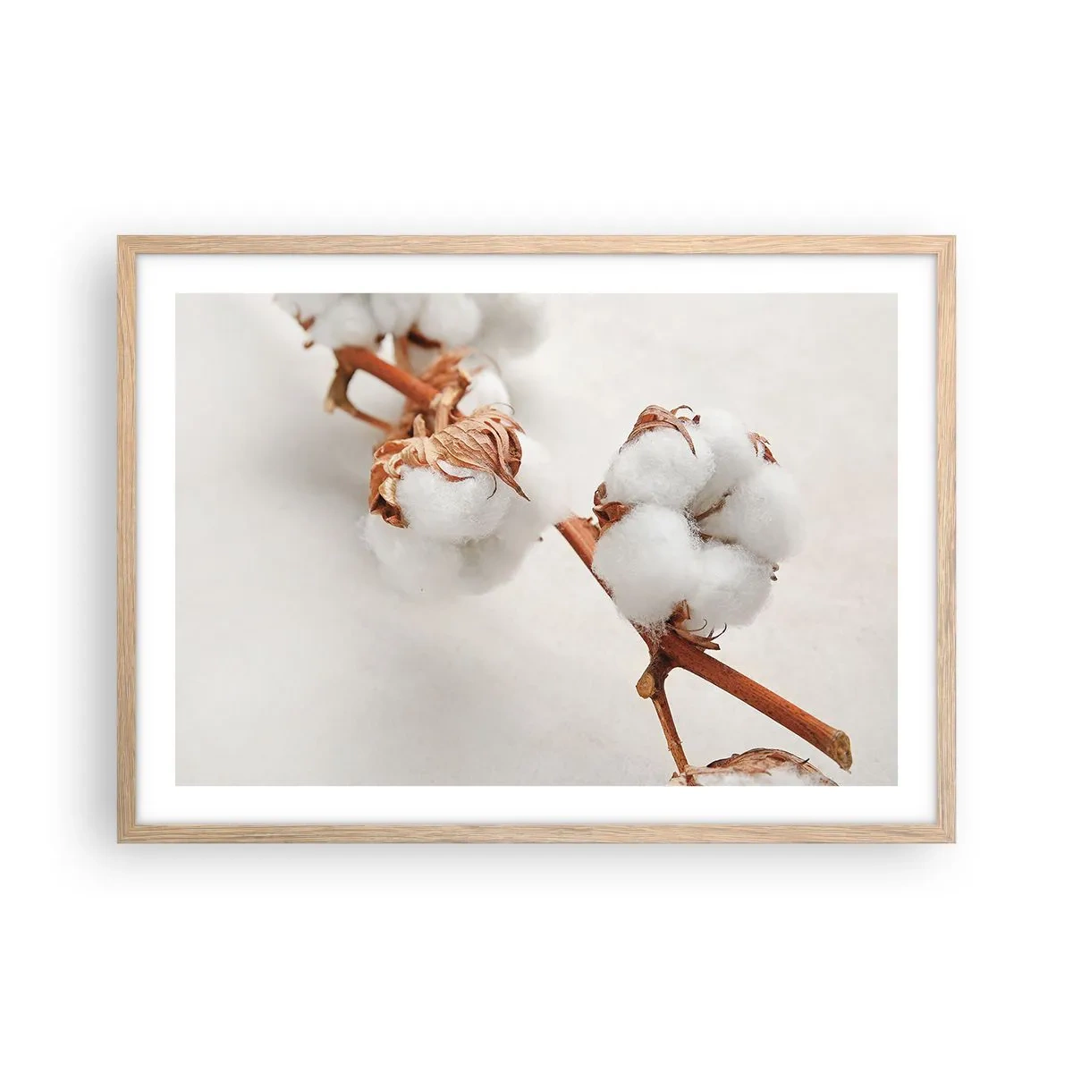 Poster in einem Rahmen aus heller Eiche - Nur umarmen - 70x50 cm