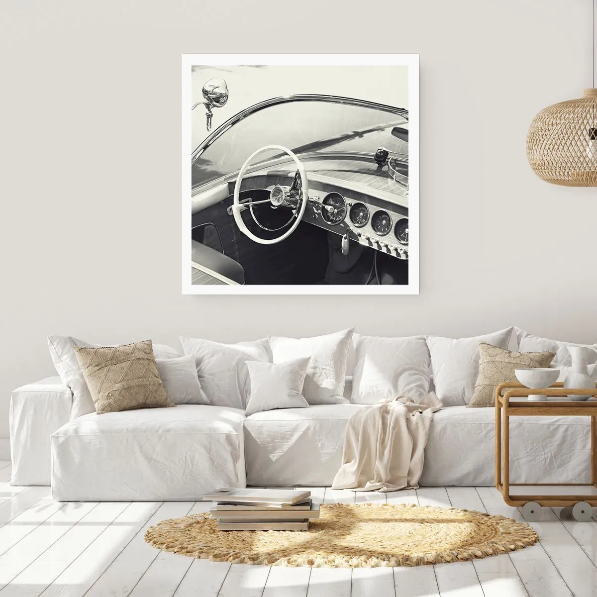 Poster - Wetter für die Reichen - 60x60 cm