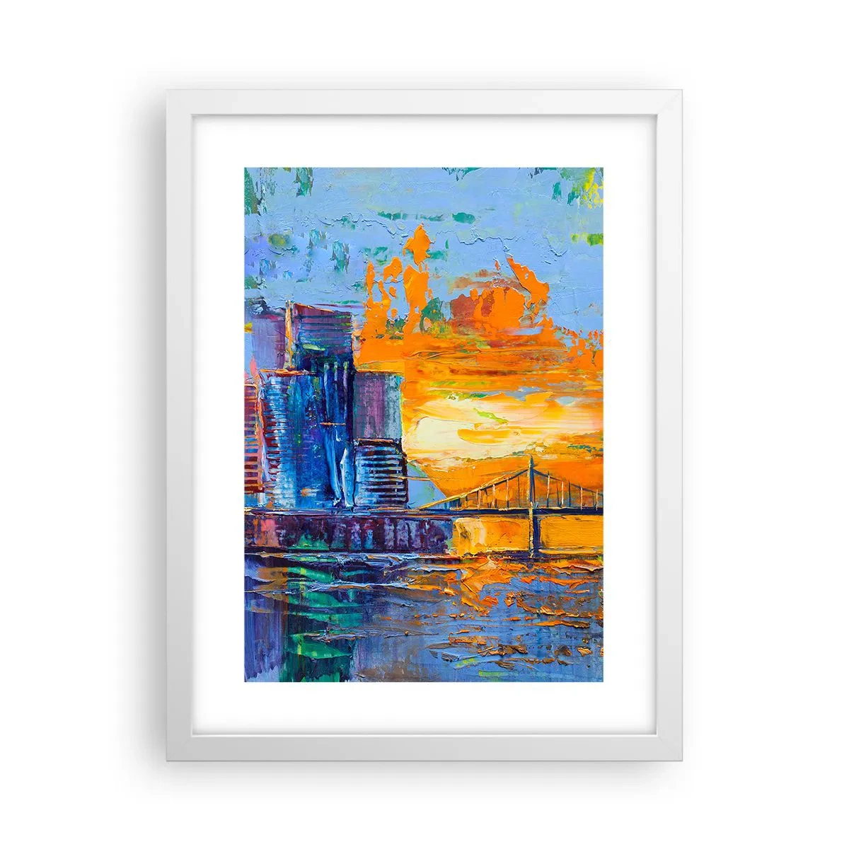 Poster in einem weißen Rahmen - Kultur und Natur - 30x40 cm