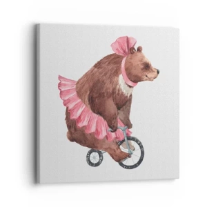 Bild auf Leinwand - Leinwandbild - Was für ein Affentheater! - 30x30 cm