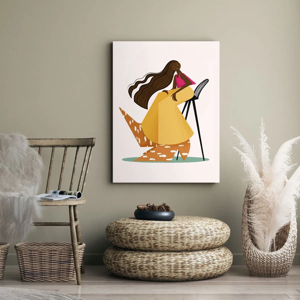 Bild auf Leinwand - Leinwandbild - Mode macht auch Spaß - 55x100 cm