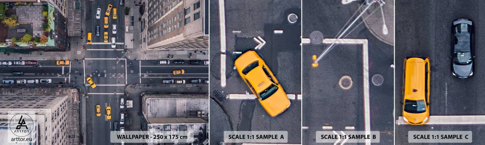 Fototapetenmuster Standard Eco - Eine einfache Wahl - New York, Stadt, Die Architektur - 100x30 cm