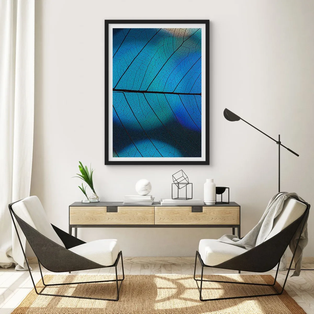 Poster in einem schwarzem Rahmen - Komplizierte Konstruktion - 30x40 cm