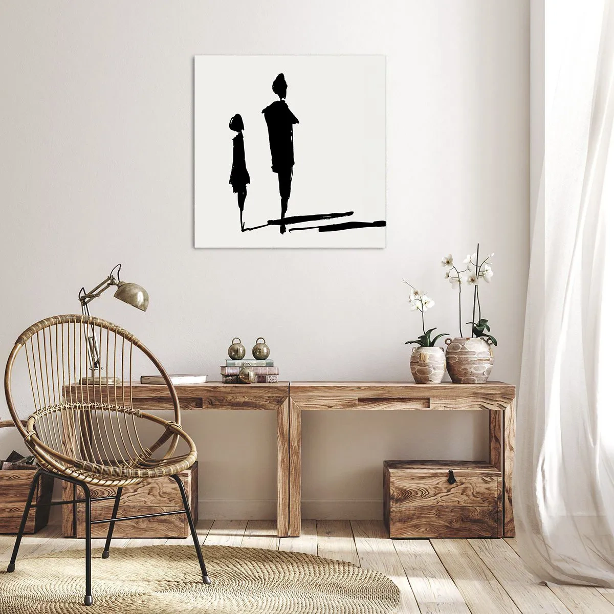 Bild auf Leinwand - Leinwandbild - Mit Sicherheit zusammen? - 70x70 cm