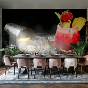 Selbstklebende Fototapete Deluxe Sticker - Zaubern Sie einen Geschmack - Trinken, Cocktail, Shaker - 300x210 cm