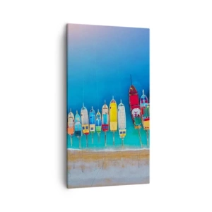 Bild auf Leinwand - Leinwandbild - Aus der Vogelperspektive - 45x80 cm