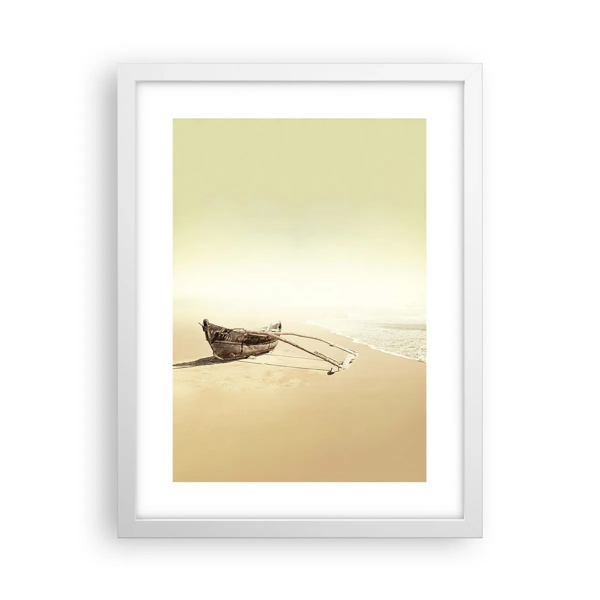 Poster in einem weißen Rahmen - Erinnerung an die Südsee - 30x40 cm