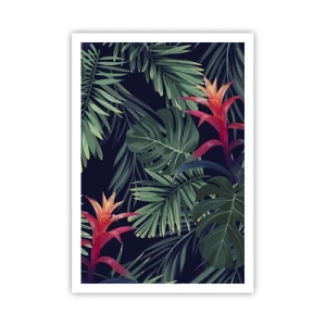 Poster - Im Grünen in Flammen gehen - 70x100 cm