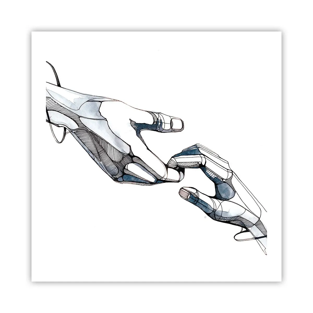 Poster - Eine gute Geste - 60x60 cm