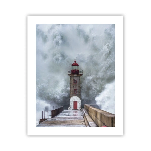 Poster - Das Rauschen des Wassers, der Lärm wird wehen - 40x50 cm