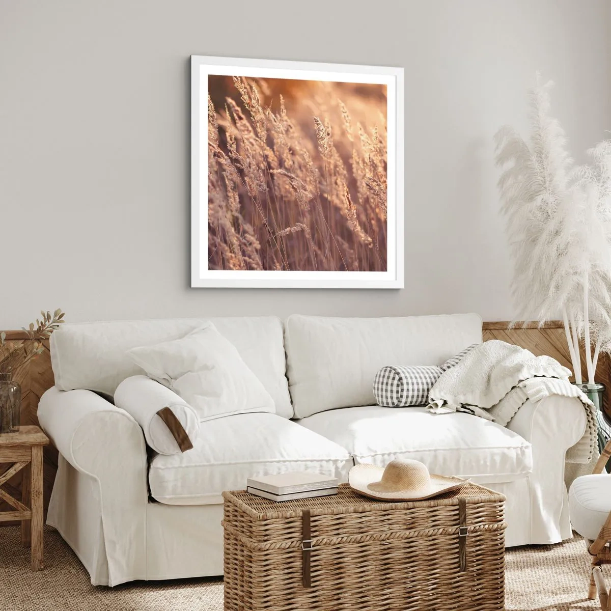 Poster in einem weißen Rahmen - Bereit, den Herbst willkommen zu heißen - 40x40 cm