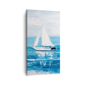 Bild auf Leinwand - Leinwandbild - Mit Freund an der Seite - 45x80 cm