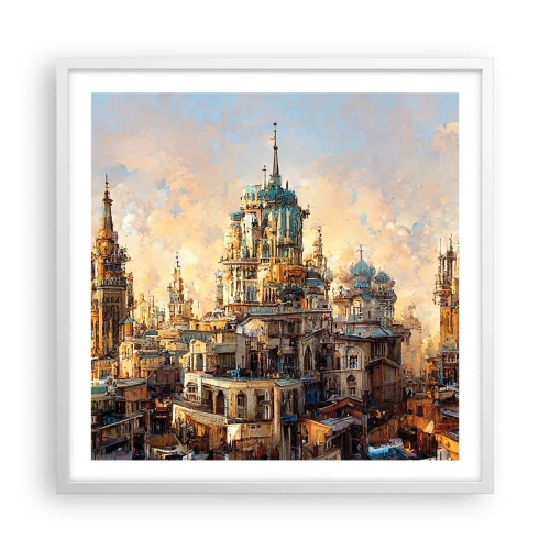 Poster in einem weißen Rahmen - Stadt der Städte - 60x60 cm