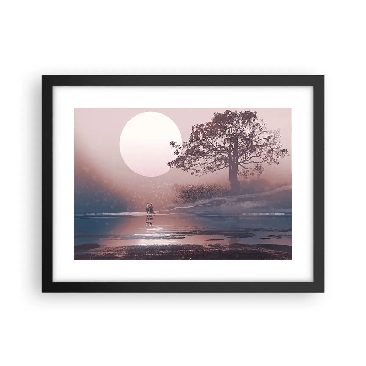 Poster in einem schwarzem Rahmen - Wunder der Nacht - 40x30 cm