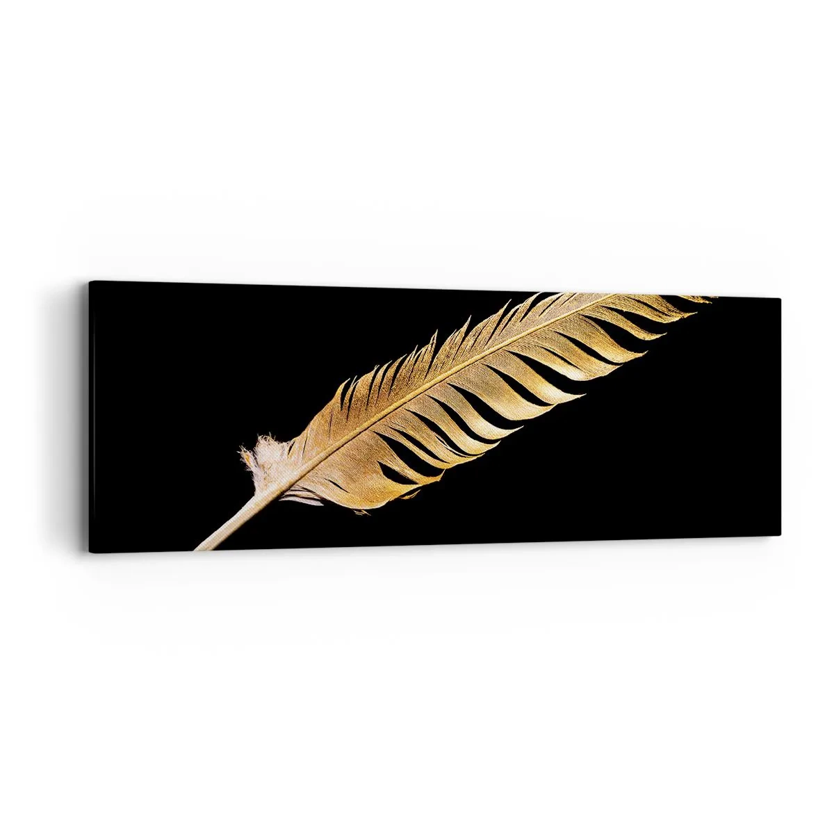 Bild auf Leinwand - Leinwandbild - Er hat ein ungewöhnliches Schreibtalent ... - 90x30 cm