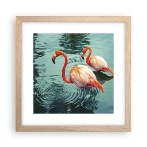 Poster in einem Rahmen aus heller Eiche - Wir sind jetzt in Mode - 30x30 cm