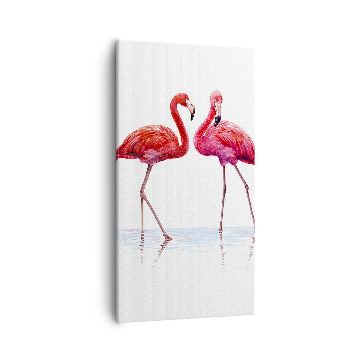 Bild auf Leinwand - Leinwandbild - Rosa randez-vous - 55x100 cm