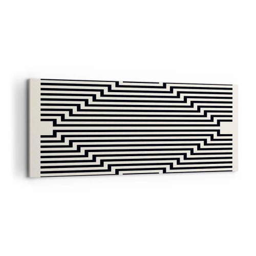 Bild auf Leinwand - Leinwandbild - Geometrische Illusion - 100x40 cm