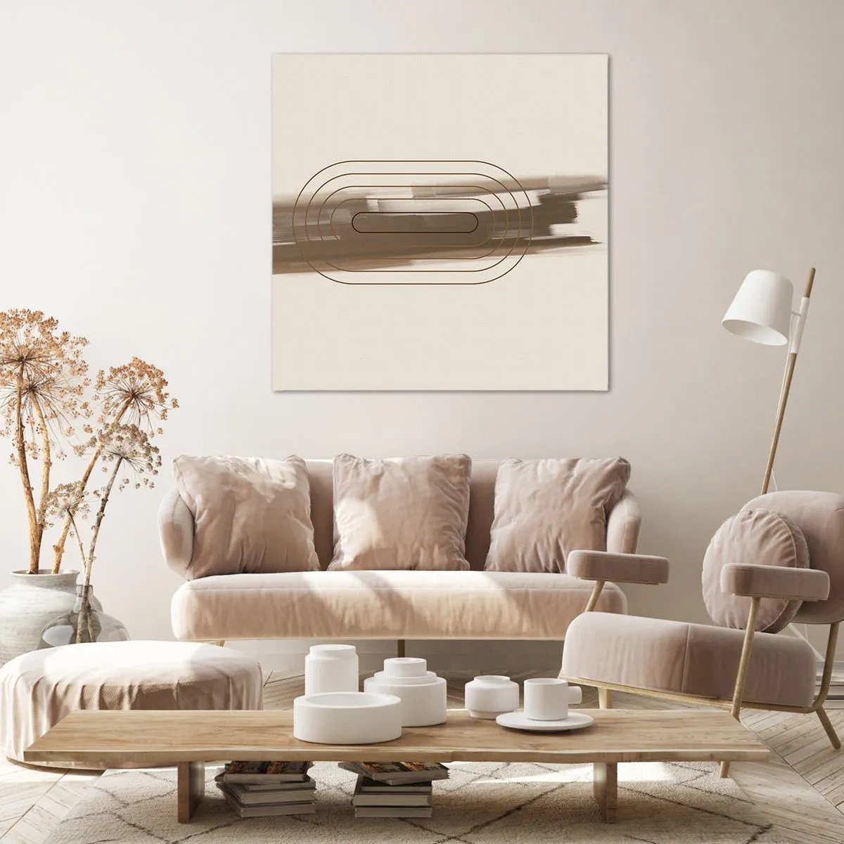 Bild auf Leinwand - Leinwandbild - Ein Hauch von Grau - 60x60 cm