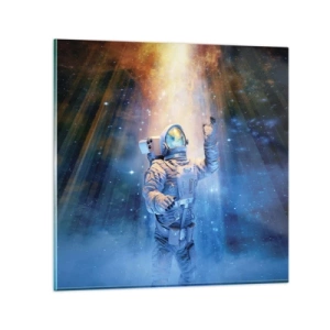 Glasbild - Bild auf glas - Endlich am Ende - 70x70 cm