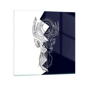 Glasbild - Bild auf glas - Der Kampf und die Einheit der Gegensätze - 30x30 cm